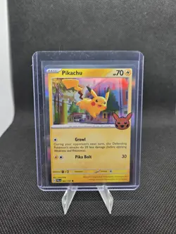Pokemon Pikachu 062/193 Paldea Evolved Holo Rare HP70 Basic EN 2023 - Image 1