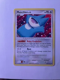 Pokemon TCG Munchlax LV.13 69/111 Platinum Rising Rivals 2009 - Image 1