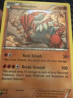 Pokemon Groudon 84/160 XY Primal Clash Holo 130 HP English TCG - Image 1