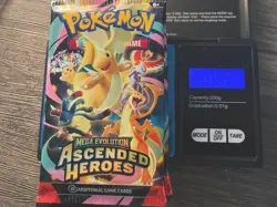 Pokemon TCG Mega Evolution—Ascended Heroes Booster Pack Lot of 2 with 45.22g - Image 2