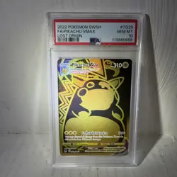 Pokemon SWSH11 Lost Origin TG Pikachu VMAX TG29/TG30 Holo Eng PSA 10 - Image 1