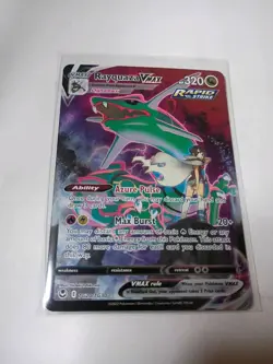 Pokemon Rayquaza VMAX Ultra Rare Full Art Holo TG20/TG30 Silver Tempest Ishikawa - Image 1