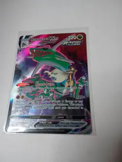 Pokemon Rayquaza VMAX Ultra Rare Full Art Holo TG20/TG30 Silver Tempest Ishikawa - Image 3