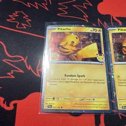 Pokemon TCG Pikachu 051/162 Stamped Cosmos Holo Pokemon Day 2026 Promo NM Lot 3 - Image 4