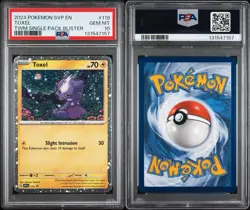 2024 POKEMON SVP EN-SV BLACK STAR PROMO #119 TOXEL TWM BLISTER PSA 10 - Image 3