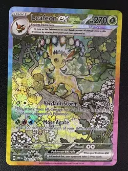 Pokemon TCG Leafeon ex - SV: Prismatic Evolutions 144/131 SIR - Image 1