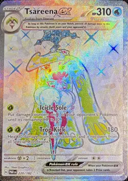 Pokemon TCG Tsareena ex 220/182 Paradox Rift - Image 1