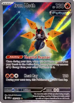 Pokemon TCG Iron Moth 187/182 Paradox Rift - Image 1