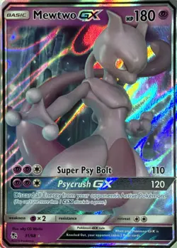Pokemon TCG Mewtwo GX 31/68 Hidden Fates - Image 1