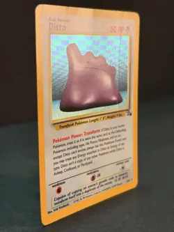 Ditto 3/62 Unlimited Holo Rare - Pokemon Fossil Set MP - Image 2