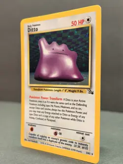 Ditto 3/62 Unlimited Holo Rare - Pokemon Fossil Set MP - Image 3