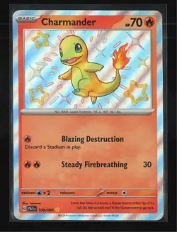 Charmander SV: Pokemon Paldean Fates #109/091 - Image 1