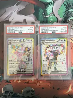 Pokemon Espeon Ex Promo 175 Umbreon Ex Promo 176 Sequential set PSA 10 Prismatic - Image 1
