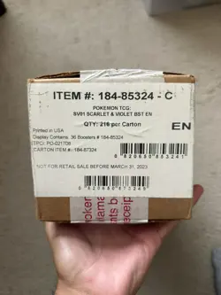 POKEMON SCARLET & VIOLET BASE FACTORY SEALED 6 BOX BOOSTER CASE SV01 - Image 1