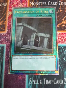 Yu-Gi-Oh! Preparation of Rites RA02-EN056 Quarter Century Secret 1st Edition NM - Image 1