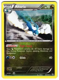 ALTARIA 84/124 - NM - DRAGONS EXALTED RARE HOLO ENGLISH POKEMON CARD - Image 1