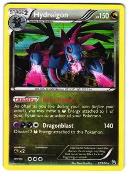 HYDREIGON 97/124 - NM - DRAGONS EXALTED RARE HOLO ENGLISH POKEMON CARD - Image 1