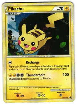 PIKACHU HGSS03 - HP - HGSS BLACK STAR PROMOS PROMO ENGLISH POKEMON CARD - Image 1