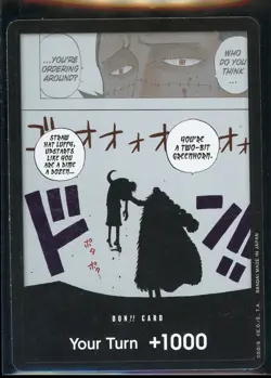 DON!! Card Crocodile One Piece OP04 Kingdoms of Intrigue DON!! Holo - Image 1