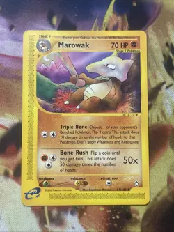 Marowak #54/147 Aquapolis 2002 WOTC Regular Non-Holo Uncommon e-Card LP - Image 1