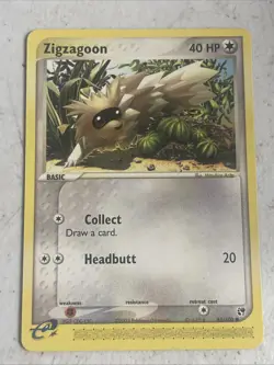 Pokemon Card - Sandstorm 85/100 - ZIGZAGOON (common) - Mp - Image 1