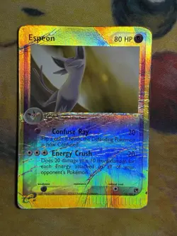 Espeon 16/100 Rare Reverse Holo Ex Sandstorm E Series Pokemon Card DMG - Image 2