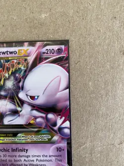 Pokemon M Mega Mewtwo EX Ultra Rare Holo TCG Card 64/162 XY Breakthrough CLEAN - Image 3