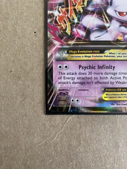 Pokemon M Mega Mewtwo EX Ultra Rare Holo TCG Card 64/162 XY Breakthrough CLEAN - Image 4
