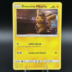 Pokemon TCG Detective Pikachu - Pikachu #SM190 - Holo Card - Image 1