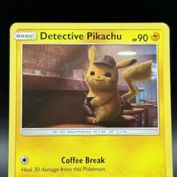 Pokemon TCG Detective Pikachu - Pikachu #SM190 - Holo Card - Image 2