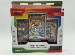 Pokemon TCG First Partner Illustration Collection Series 1 Box 39 Cards Promo - Image 1