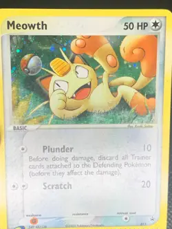 Meowth 013 Holo - e-Series Promo Pokemon Card - LP - Image 2