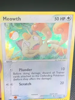 Meowth 013 Holo - e-Series Promo Pokemon Card - LP - Image 3