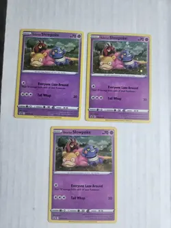 Pokemon TCG Galarian Slowpoke SWSH126 Sword & Shield Promo Lot 3 English 2021 - Image 1