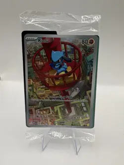 Pokemon Mega Evolution Riolu #010 Black Star Promo SEALED - Image 1