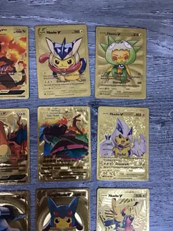 Pokemon 2023 Gold Foil Cards 18 Card Lot Mint/NM Various Pokemon Display Cards - Image 4