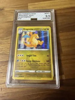 Pokemon Dragonite Holo Silver Tempest #131 AGS 9.5 Rare English 2022 - Image 1