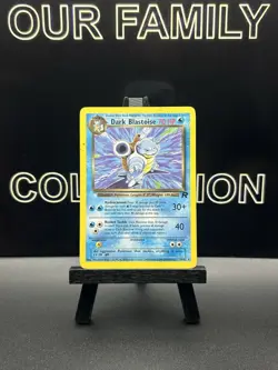 Dark Blastoise 20/82 Team Rocket Regular Black Star Rare WOTC Pokemon TCG MP - Image 1