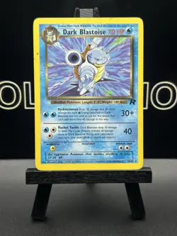 Dark Blastoise 20/82 Team Rocket Regular Black Star Rare WOTC Pokemon TCG MP - Image 2