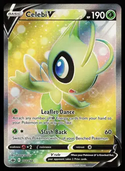 Celebi V 160/198 Ultra Rare Chilling Reign Pokemon Card - Image 1