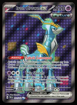 Iron Crown ex 191/162 Ultra Rare Temporal Forces Pokemon Card - Image 1