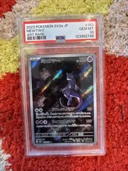 Pokemon Mewtwo TCG Scarlet and Violet AR 183/165 Holo Card - Image 1