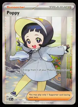 Poppy 220/197 Ultra Rare Obsidian Flames Pokemon Card - Image 1