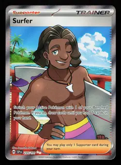 Surfer 235/191 Ultra Rare Surging Sparks Pokemon Card - Image 1