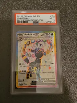 2025 Pokemon SVP En Umbreon Ex Pre Premium Figure Collection PSA 9 - Image 1