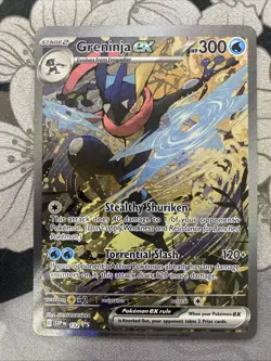 Pokemon TCG Greninja EX 132 Scarlet & Violet Promo Holo Card - Image 1