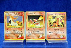 Japanese City Gym Decks Blaine's Rapidash Magmar Growlithe Pokemon Card Lot of 3 - Image 1