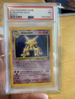 2000 Pokemon Game Alakazam Holo Base Two - Image 1