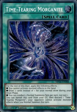 Time-Tearing Morganite - Prismatic Secret Rare 1st Ed MP24-EN088 - NM - YuGiOh - Image 1