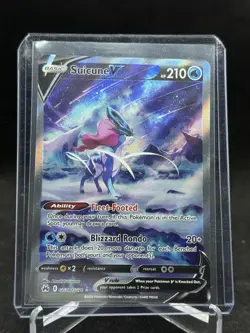 Suicune V GG38/GG70 Crown Zenith Pokemon Card - Image 1